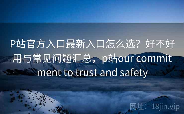 P站官方入口最新入口怎么选？好不好用与常见问题汇总，p站our commitment to trust and safety
