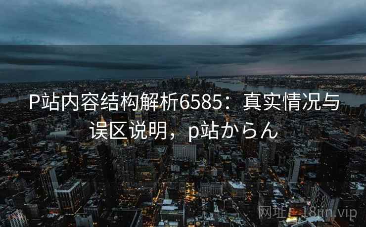 P站内容结构解析6585：真实情况与误区说明，p站からん