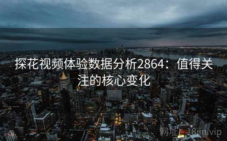 探花视频体验数据分析2864:值得关注的核心变化 探花视频体验数据分析2864:值得关注的核心变化