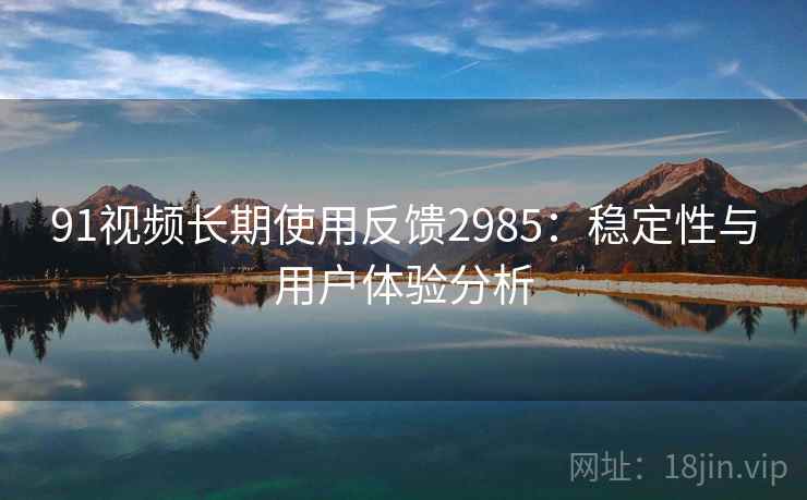 91视频长期使用反馈2985:稳定性与用户体验分析 91视频长期使用反馈2985:稳定性与用户体验分析