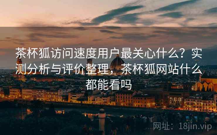 茶杯狐访问速度用户最关心什么？实测分析与评价整理，茶杯狐网站什么都能看吗