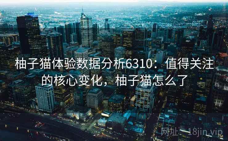 柚子猫体验数据分析6310：值得关注的核心变化，柚子猫怎么了